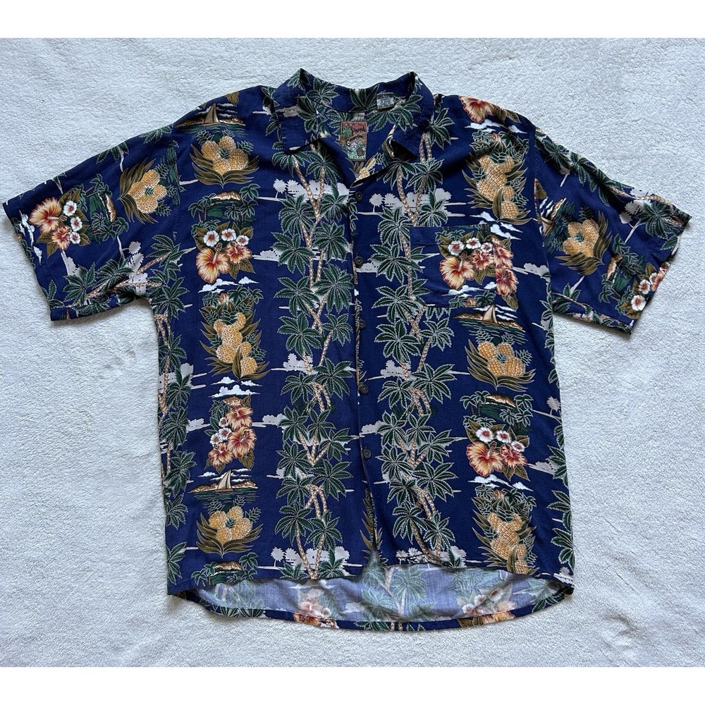 Vintage Pineapple Connection Men's XL Hawaiian Shirt